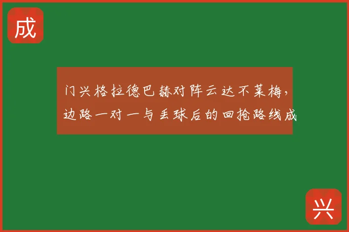 门兴格拉德巴赫对阵云达不莱梅，边路一对一与丢球后的回抢路线成看点